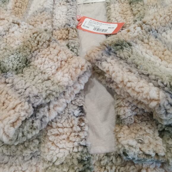 THREAD & SUPPLY One Track Mind Checkered Plaid Cropped Shacket Green XL NWT Cozy - Picture 3 of 13